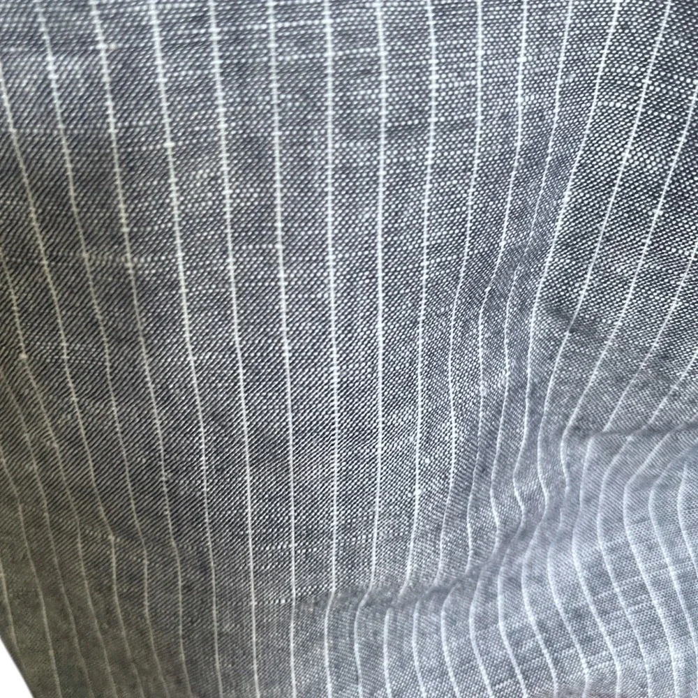Banana Republic Hampton‎ Fit Blue Striped Linen Cotton Ankle Pants  12P